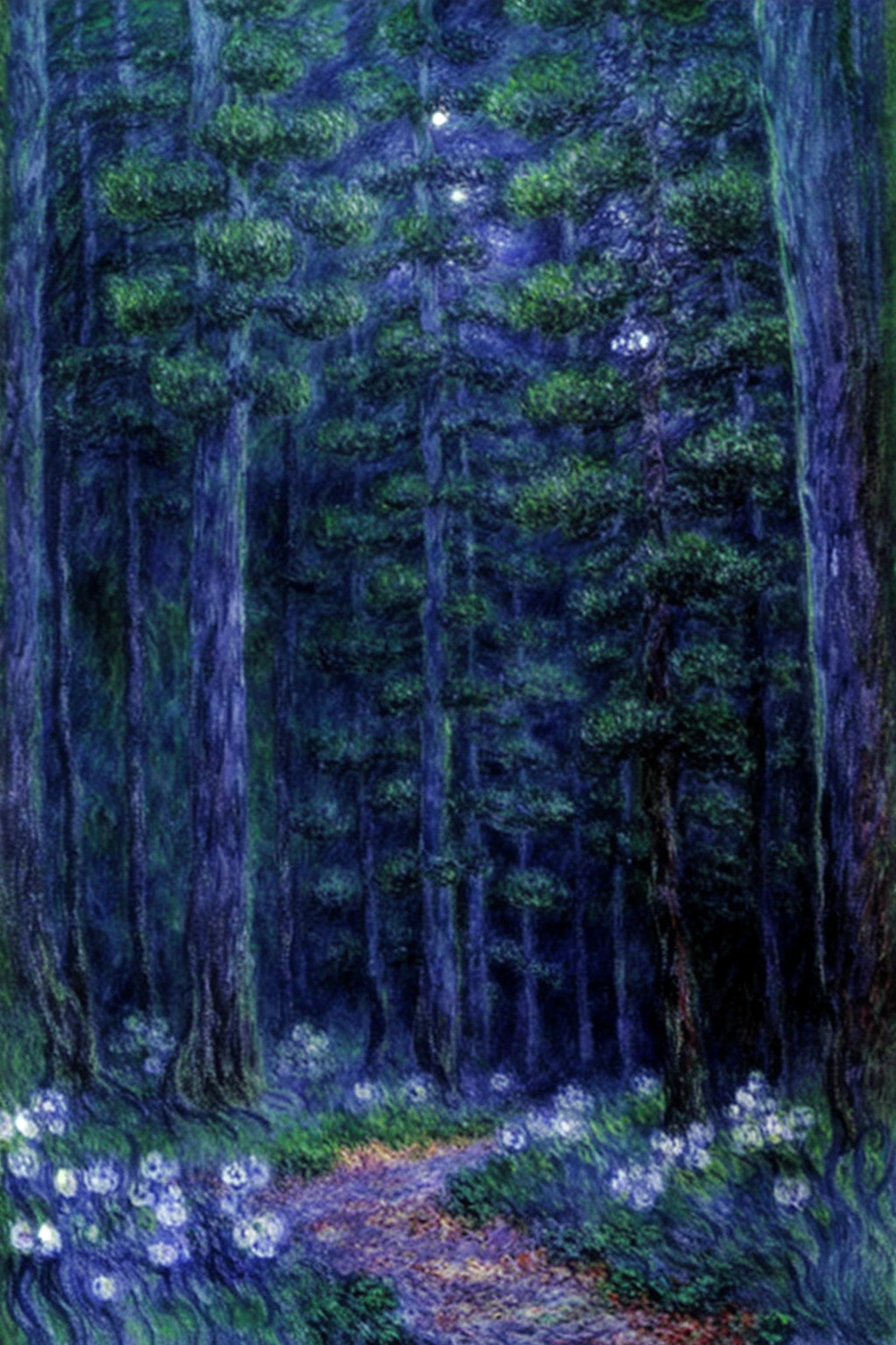 Beautiful landscape, dark forest, highly